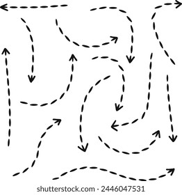 Elemento de icono de flecha de dirección negro