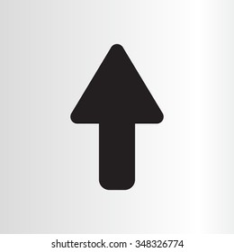 Direction arrow up icon isolated