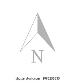 direction arrow icon on white background, vector illustration