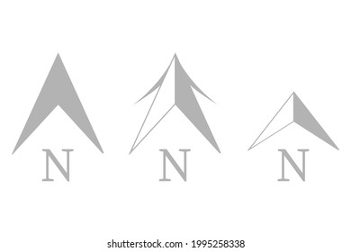 direction arrow icon on white background, vector illustration