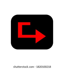 direction arrow icon vector design illustration