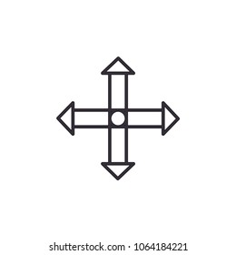 Direction arrow icon. Vector Illustration