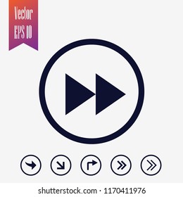 direction arrow icon, vector illustration