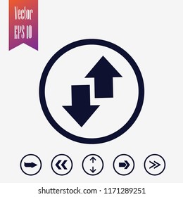 direction arrow icon, vector illustration