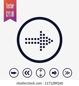direction arrow icon, vector illustration