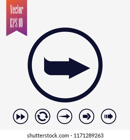 direction arrow icon, vector illustration