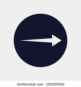 direction arrow icon, vector illustration. arrow