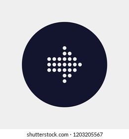 direction arrow icon, vector illustration. arrow