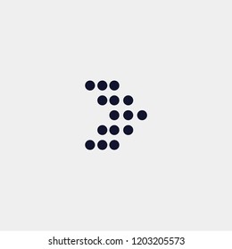 direction arrow icon, vector illustration. arrow