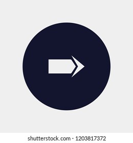 direction arrow icon, vector illustration. arrow