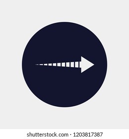 direction arrow icon, vector illustration. arrow
