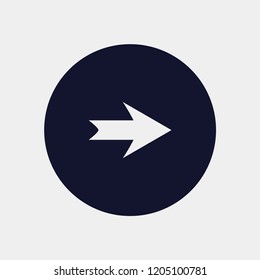 direction arrow icon, vector illustration. arrow