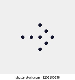 direction arrow icon, vector illustration. arrow