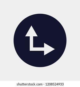 direction arrow icon, vector illustration. arrow