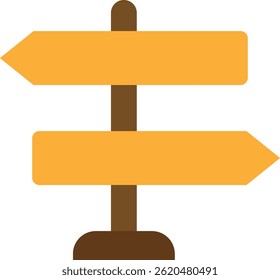 Direction Arrow Navigation Icon Vector Flat Illustration