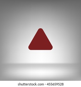 Direction arrow up stock vector icon illustration