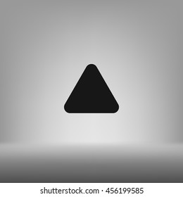 Direction arrow up stock vector icon illustration