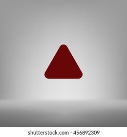 Direction arrow up stock vector icon illustration