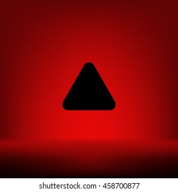 Direction arrow up stock vector icon illustration