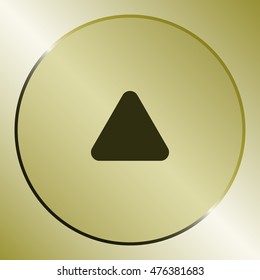 Direction arrow up stock vector icon illustration