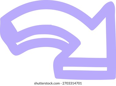 Icono de símbolo de flecha de dirección en color neón brillante
