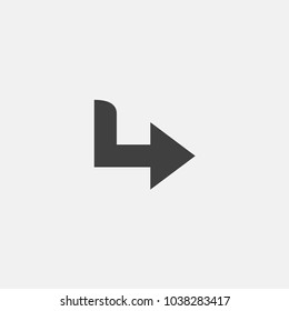 direction arrow vector icon