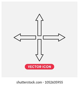 Direction Arrow Vector Icon Illustration