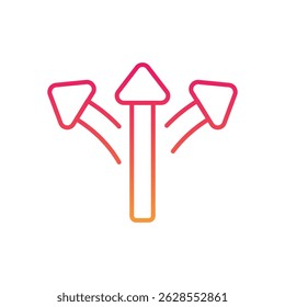 Direction Arrow Vector icon stock illustration