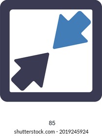  Direction or Arrows or Compress Icon Concept