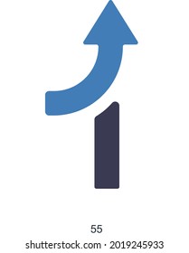 Up Direction or Arrows Icon Concept