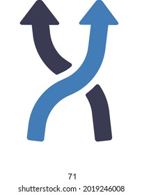 Up Direction or Arrows Icon Concept