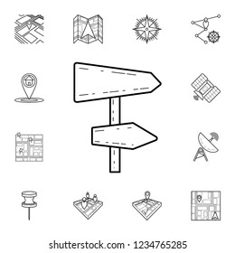 direction arrows icon. Detailed set of navigation icons. Premium graphic design. One of the collection icons for websites, web design, mobile app