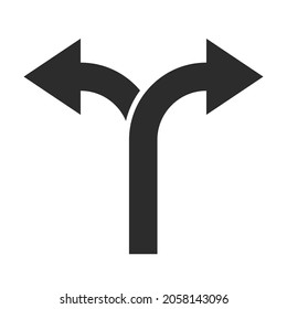 flechas de dirección, símbolo de navegación. Icono de vector aislado.