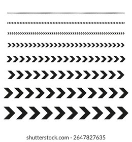 Direction arrows set. Navigation pointer collection. Vector movement indicators. Black white symbols.
