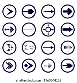 Direction arrows vector collection. Set different Black Arrow Icon. Vector Collection. vector