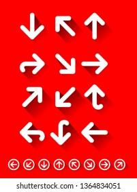 Direction arrows vector design set
