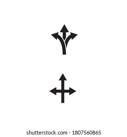 direction arrows vector icon illustration design template