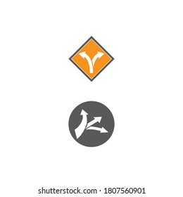 direction arrows vector icon illustration design template