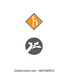 direction arrows vector icon illustration design template