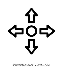 Direção do Conjunto de Ícones de Inteligência Artificial