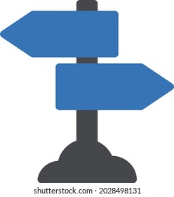 direction board arrow vector glyph colour icon