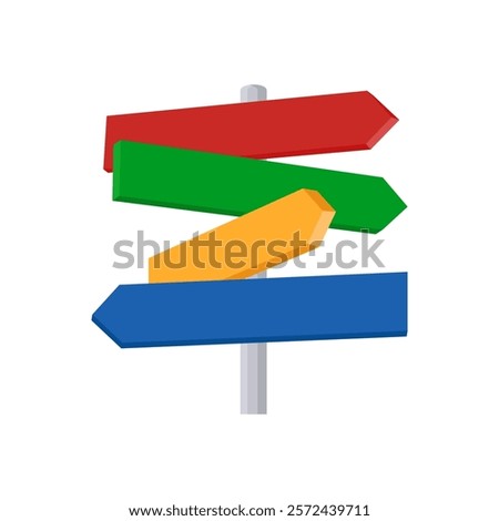 Direction Board, Exhibition Vector illustration Isolated