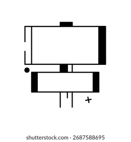 Painel de direção Ícone vetor ícones modernos, ilustrações ou designs de IU