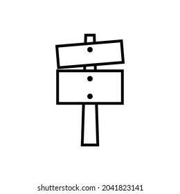 Direction board icon vector set. pointer illustration sign collection. route symbol.