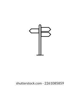 Direction board isolated vector graphics