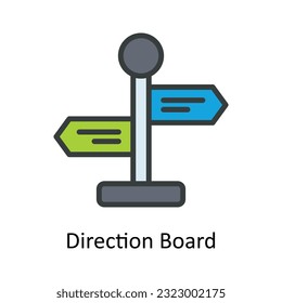 Vector del panel de dirección   Rellenar ilustración de diseño de iconos de esquema. Símbolo de envío y entrega en fondo blanco Archivo EPS 10
