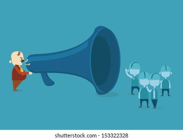 direction of businessman