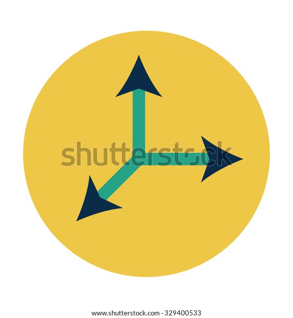 
Direction Colored Vector
Illustration
