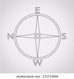 Direction Compass Icon