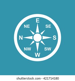 Direction Compass Icon. Eps-10.